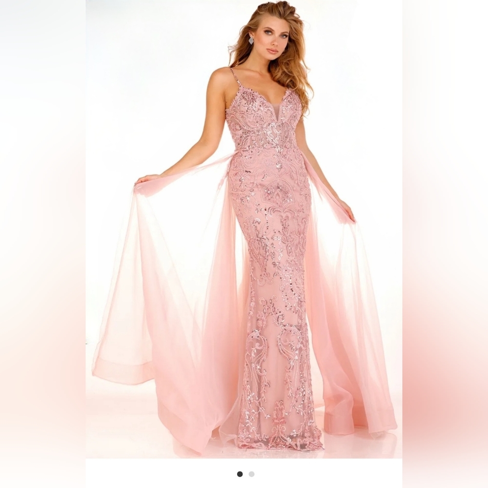 Lucci Lu Pink Prom Dress Size 16